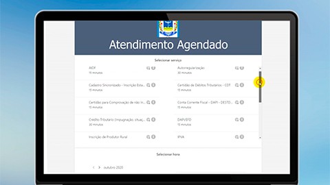 Reprodução do site
