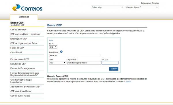 Foto: Site Correios 