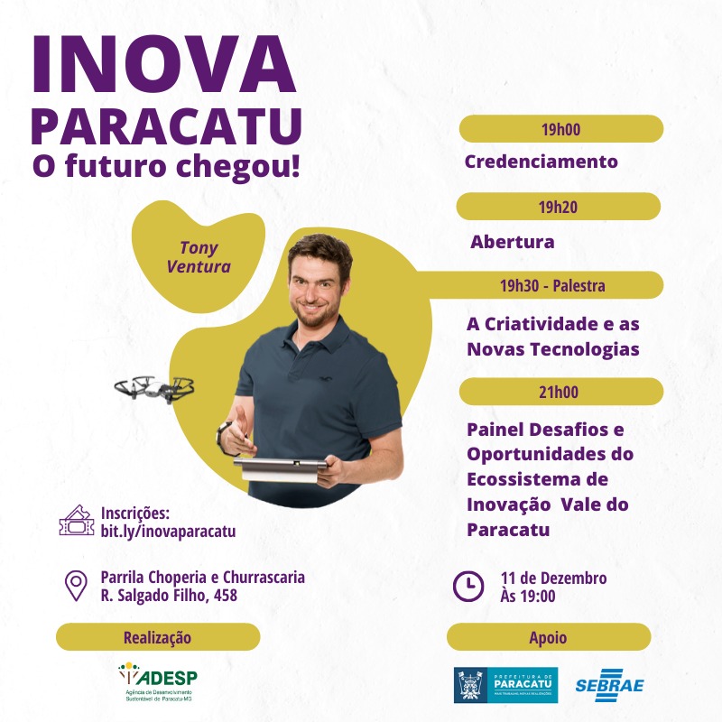 Seminário estimula ecossistema de inovação em Paracatu
