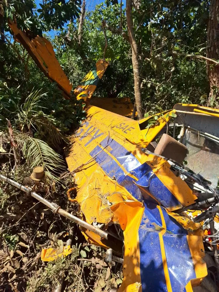 Piloto sobrevive a queda de avião agrícola em Vazante (MG)