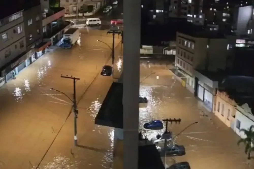 Temporal atingiu Juiz de Fora (MG). – Foto: Itatiaia