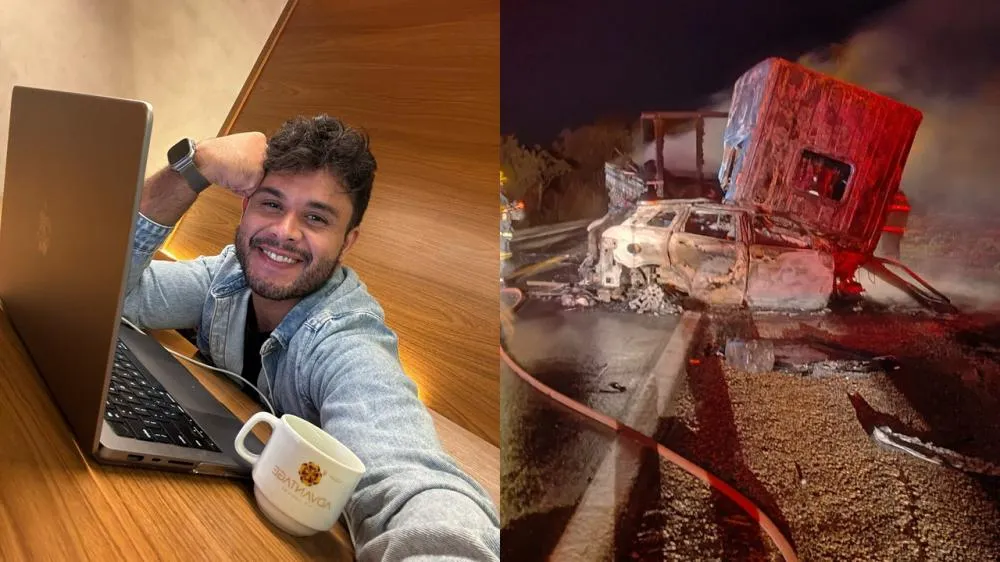 Publicitário de Paracatu morre carbonizado após grave acidente na BR-040, em João Pinheiro